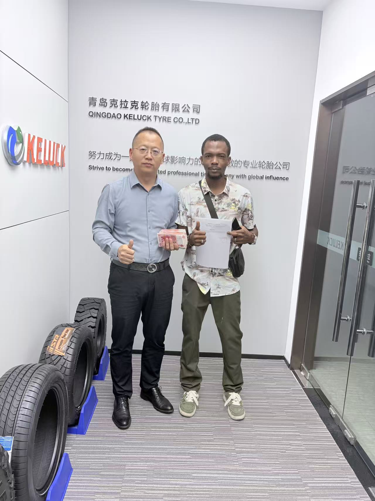 Burkinabe Client Visits KELUCK TYRE, Strengthening Partnership with Landmark Order